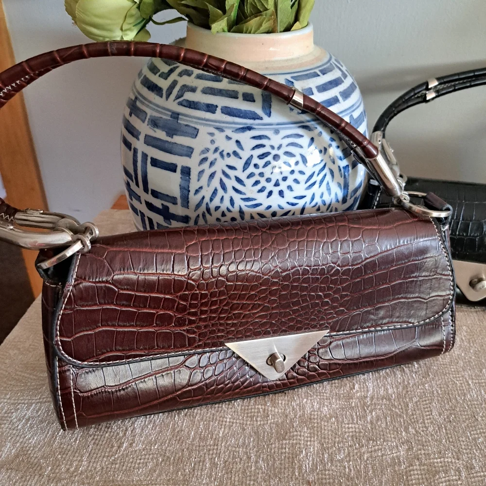 Vintage Y2K Crocodile Print Handbags - Picture 3 of 9